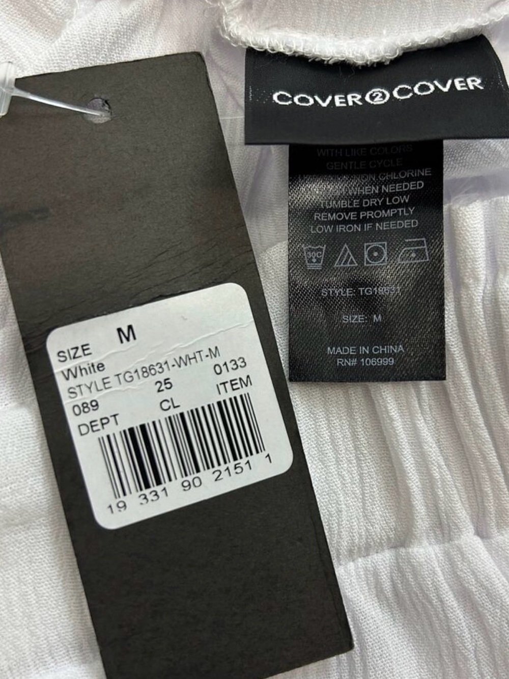 Coverup Pants White Flowing Beach Slit Wide-Leg Coverup Pants NEW Final Sale - Picture 3 of 3